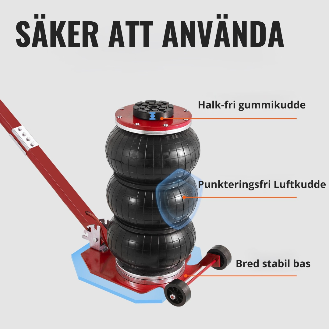Ilmatyynyn nostovoima 3 tonnia säädettävällä kahvalla