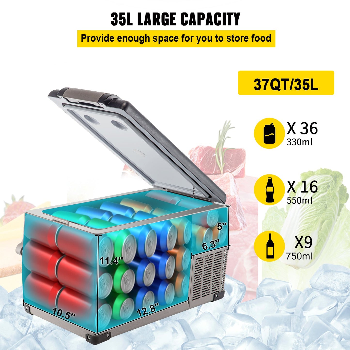 35 Liter - Bärbar Kyl/Frys