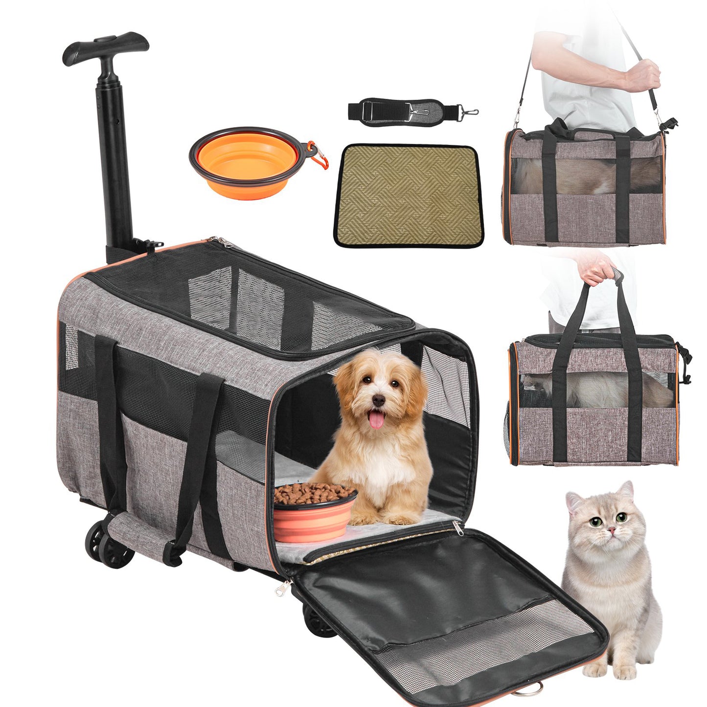 Rullvagn för hund/katt - 9,9 kg