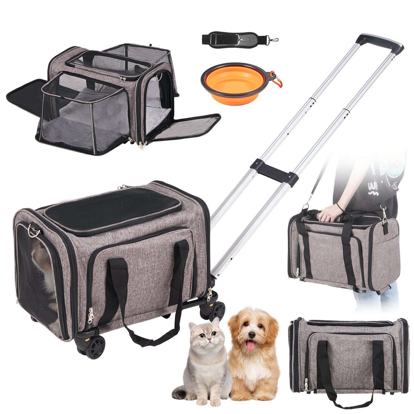 Rullvagn för hund/katt - 11 kg