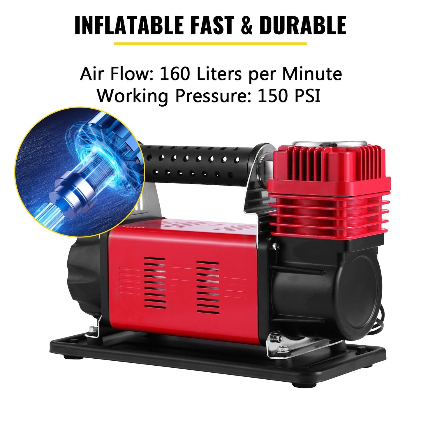 Bärbar kompressor 12V - Heavy Duty