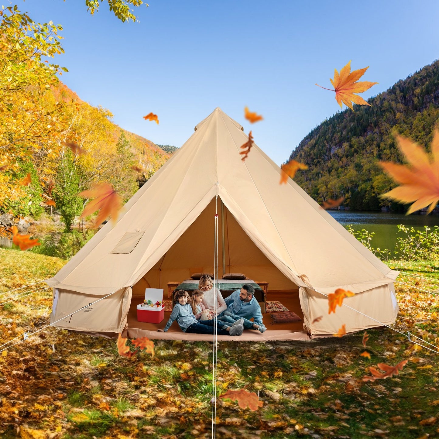 Glamping Canvas Tält - 4 Meter