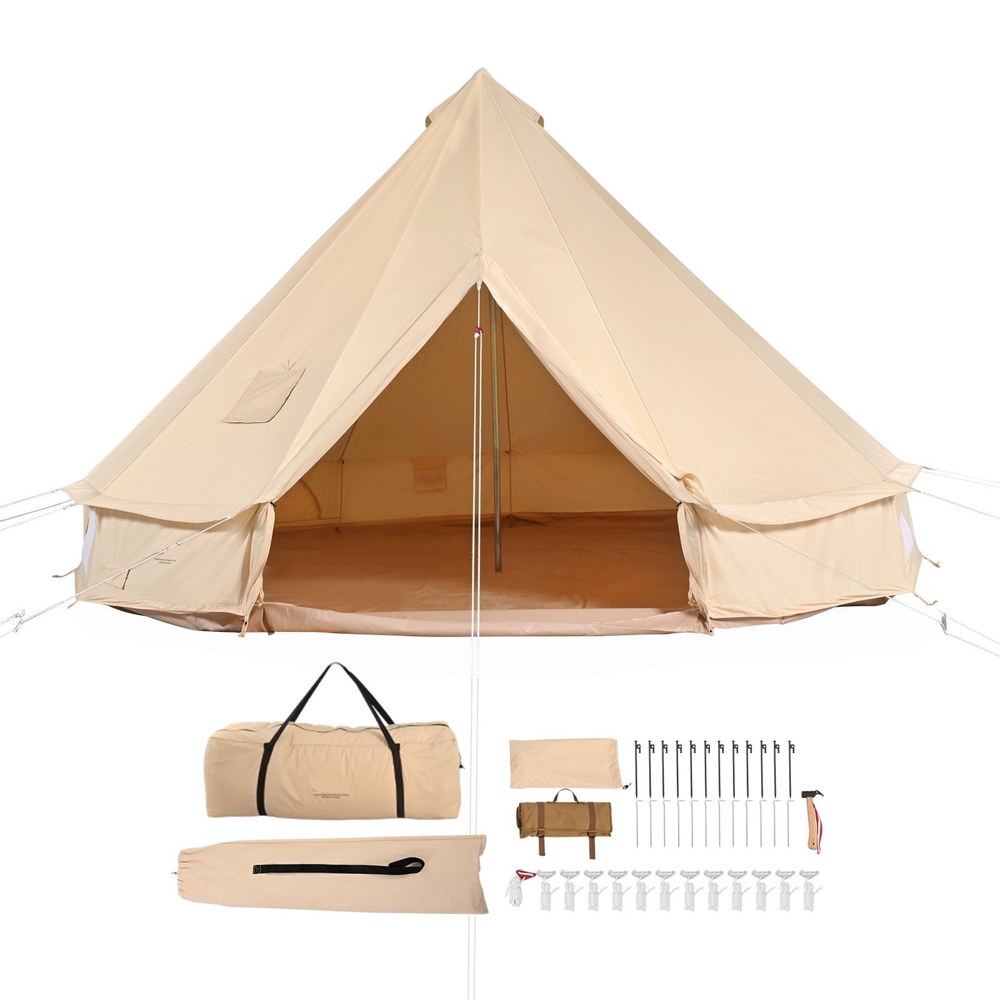 Glamping Canvas Tält - 4 Meter