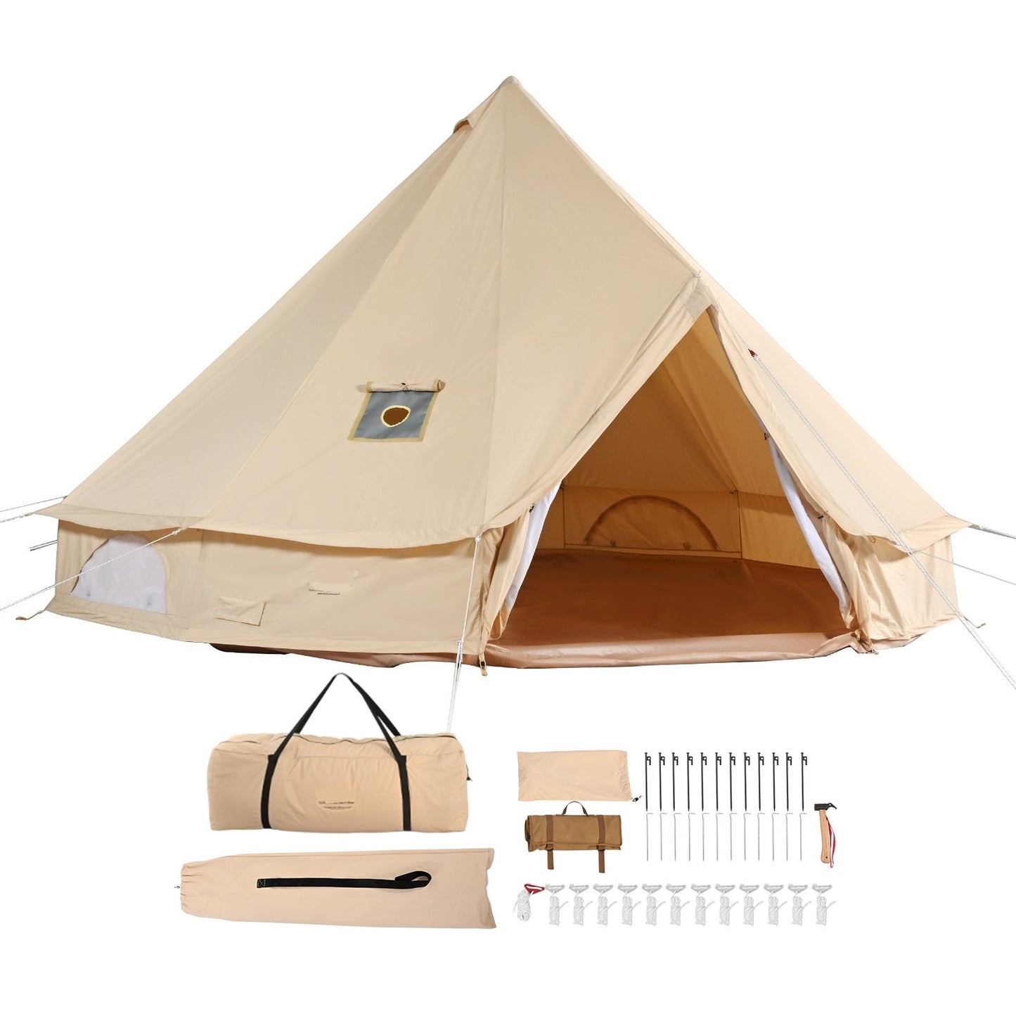 Glamping Canvas Tält - 4 Meter