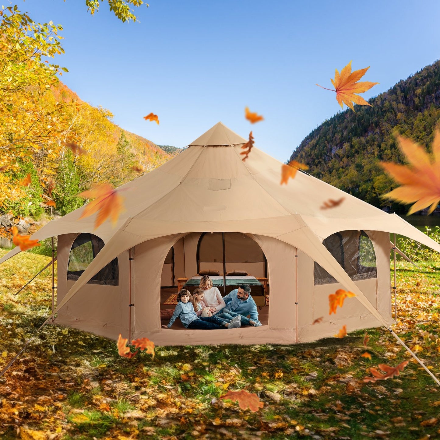 Glamping-kanvassirkusteltta - 5 metriä