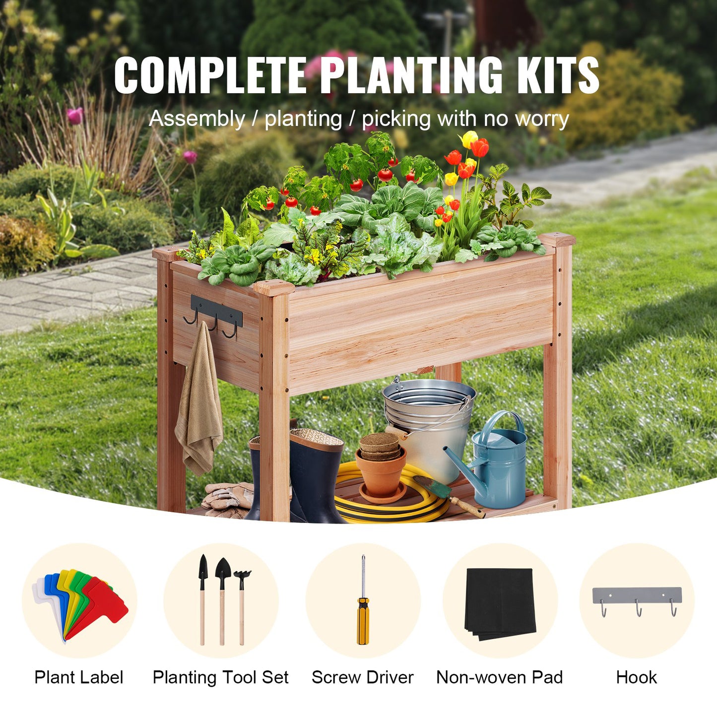 Upphöjd planteringslåda 86 cm