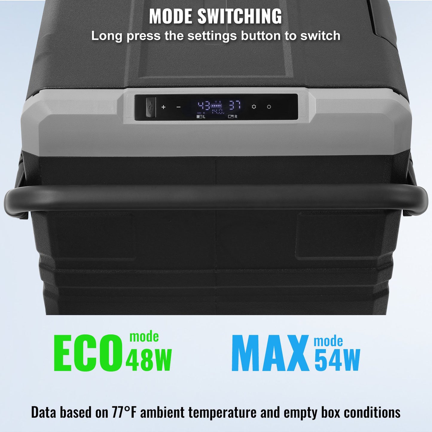 MEGA 115 Liter Kyl/Frys 2 Fack / 2 Temperaturer - Bluetooth App styrning