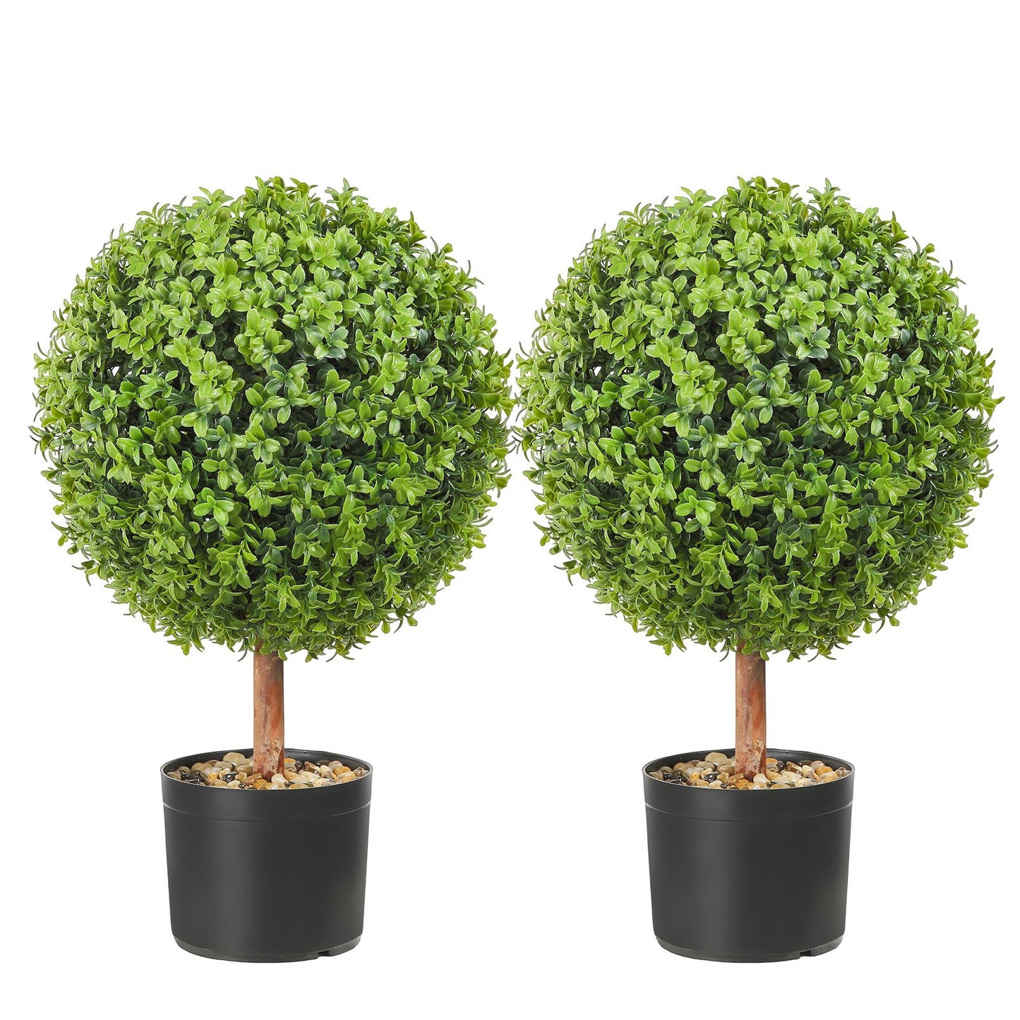 Konstgjord växt Buxbomsträd - 56 cm - 2-pack