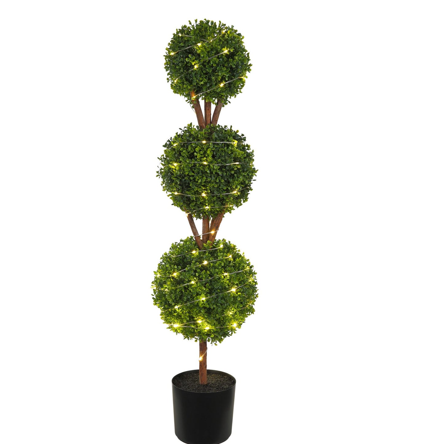 Konstgjord växt Buxbomsträd - 122 cm - 2-pack