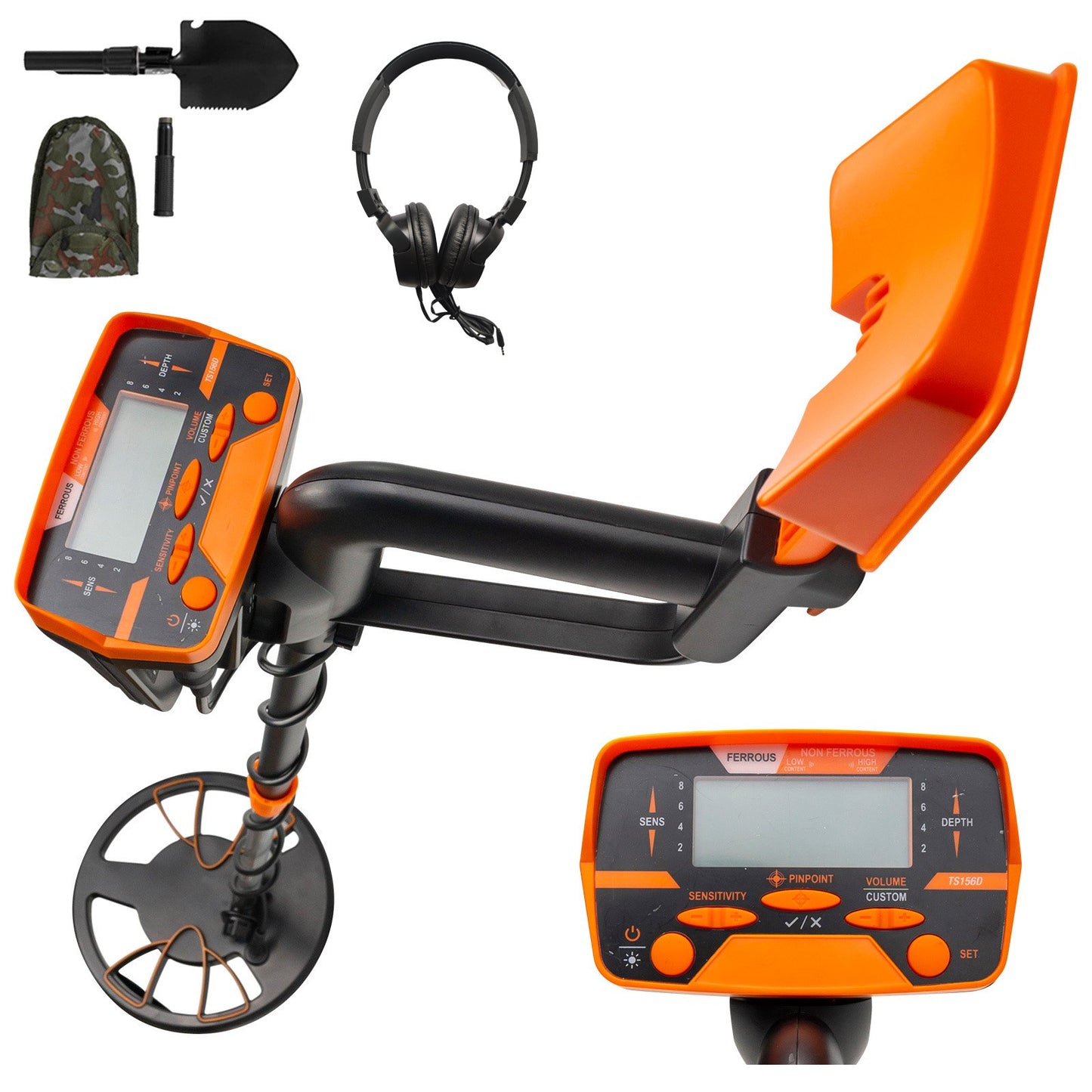 Metalldetektor 16 cm detektionsdjup