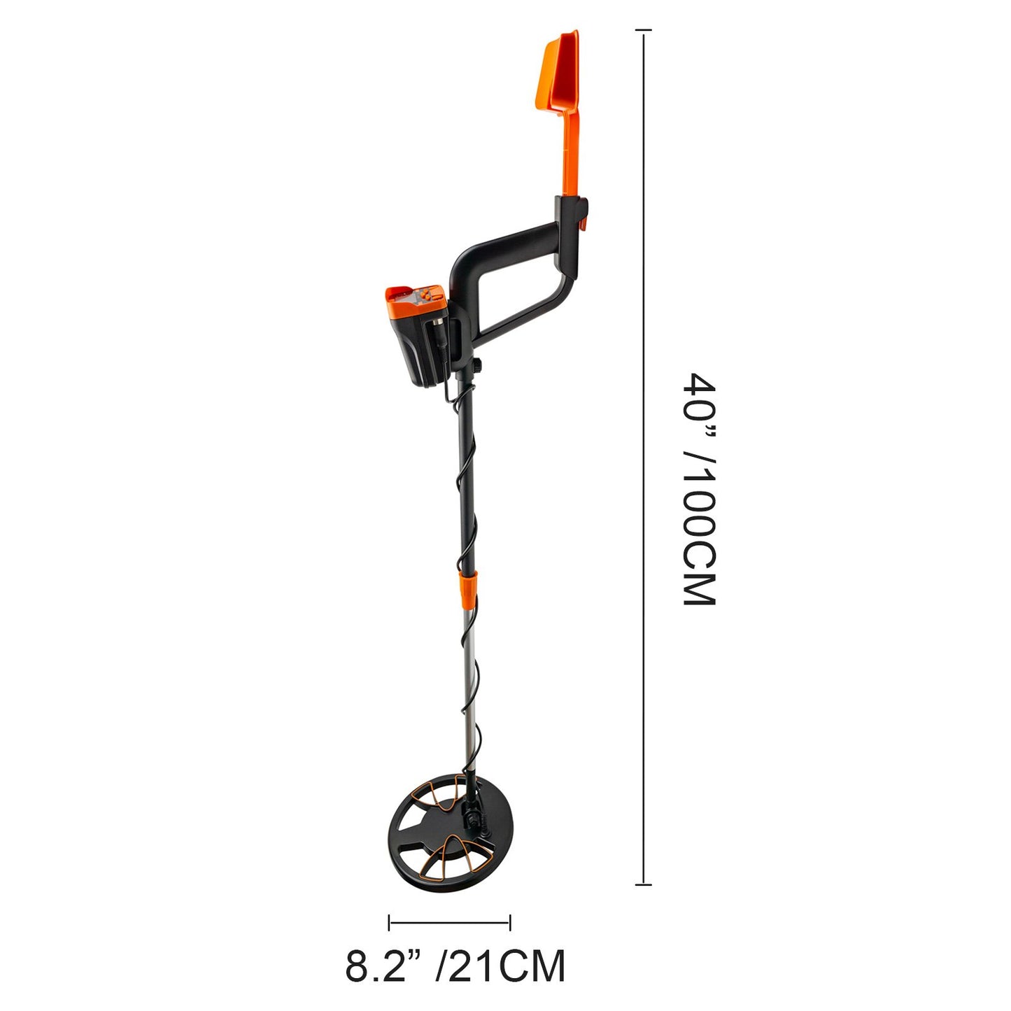Metalldetektor 16 cm detektionsdjup