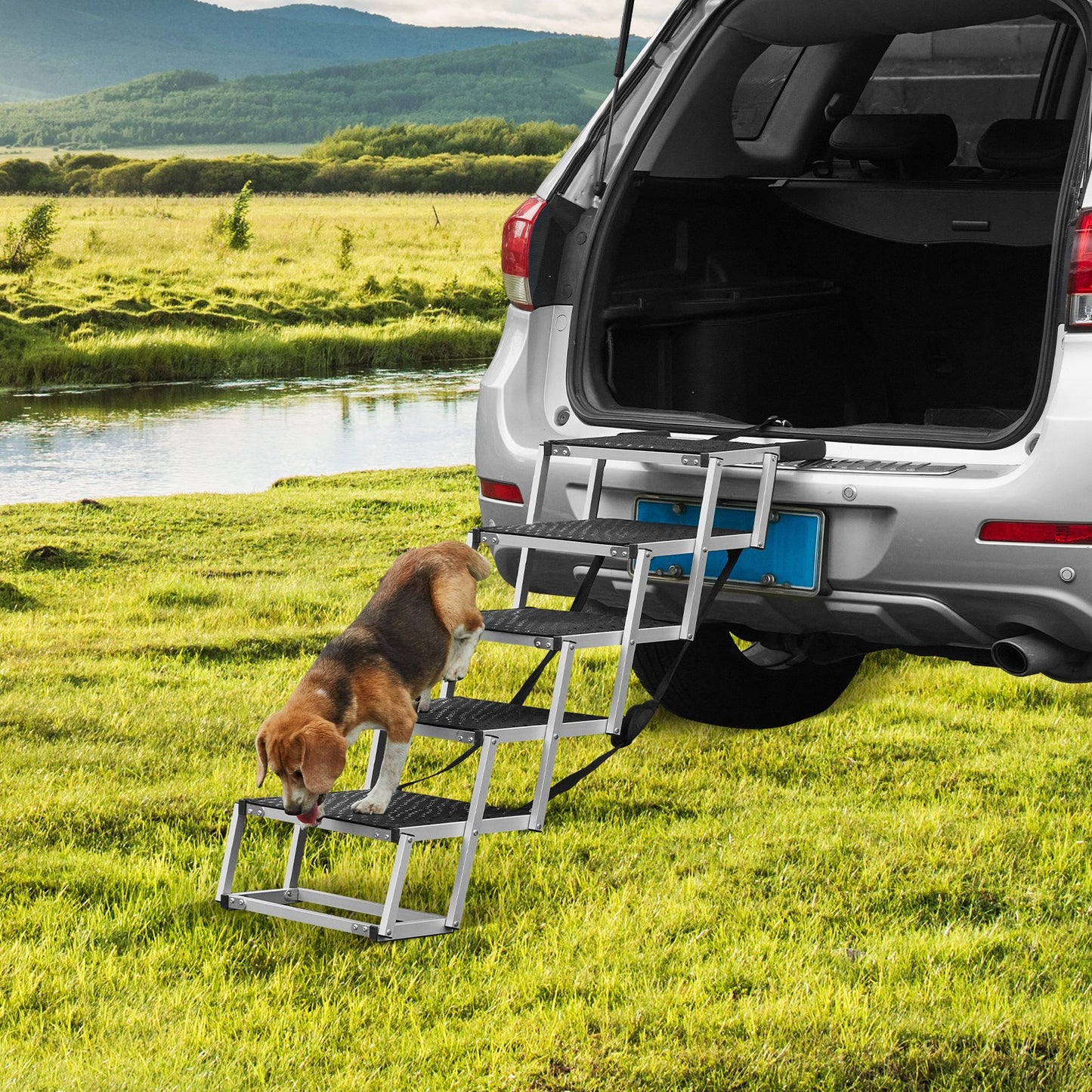 Hundtrappa för bil - 81 cm
