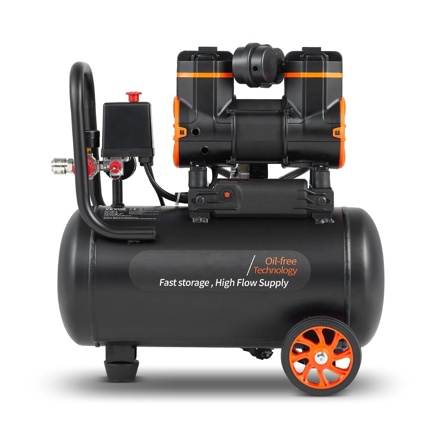 Luftkompressor 18L, Ultra Tyst oljefri