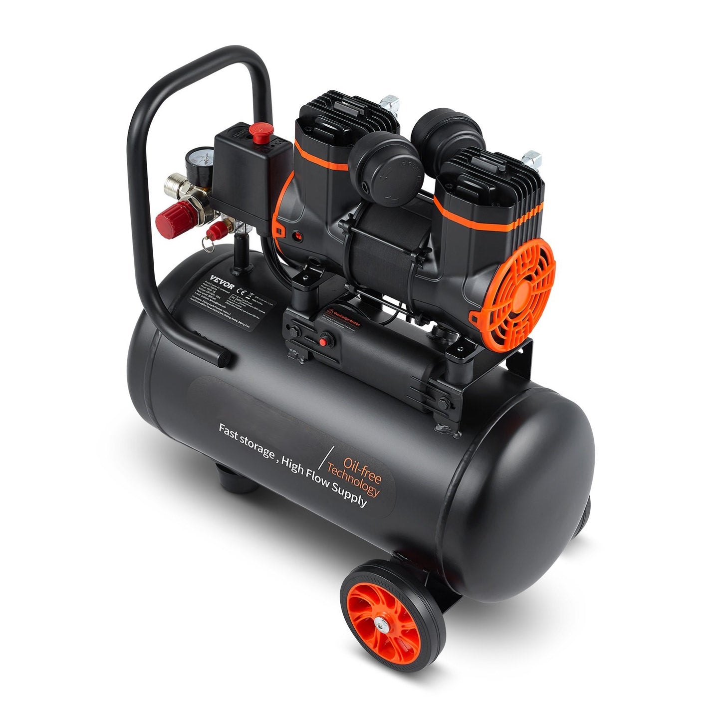 Luftkompressor 18L, Ultra Tyst oljefri