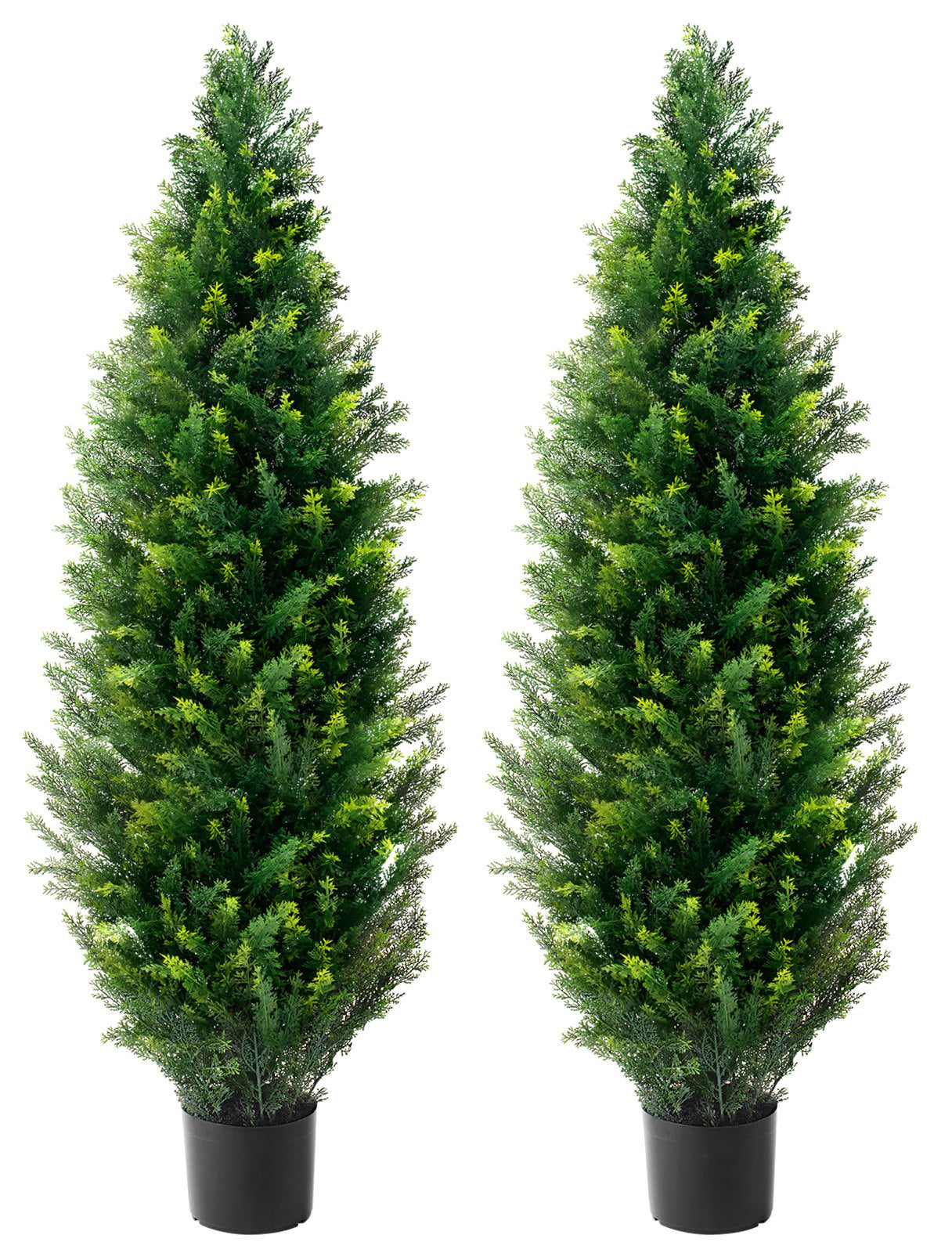 Konstgjord växt Cederträd 122 cm - 2-pack