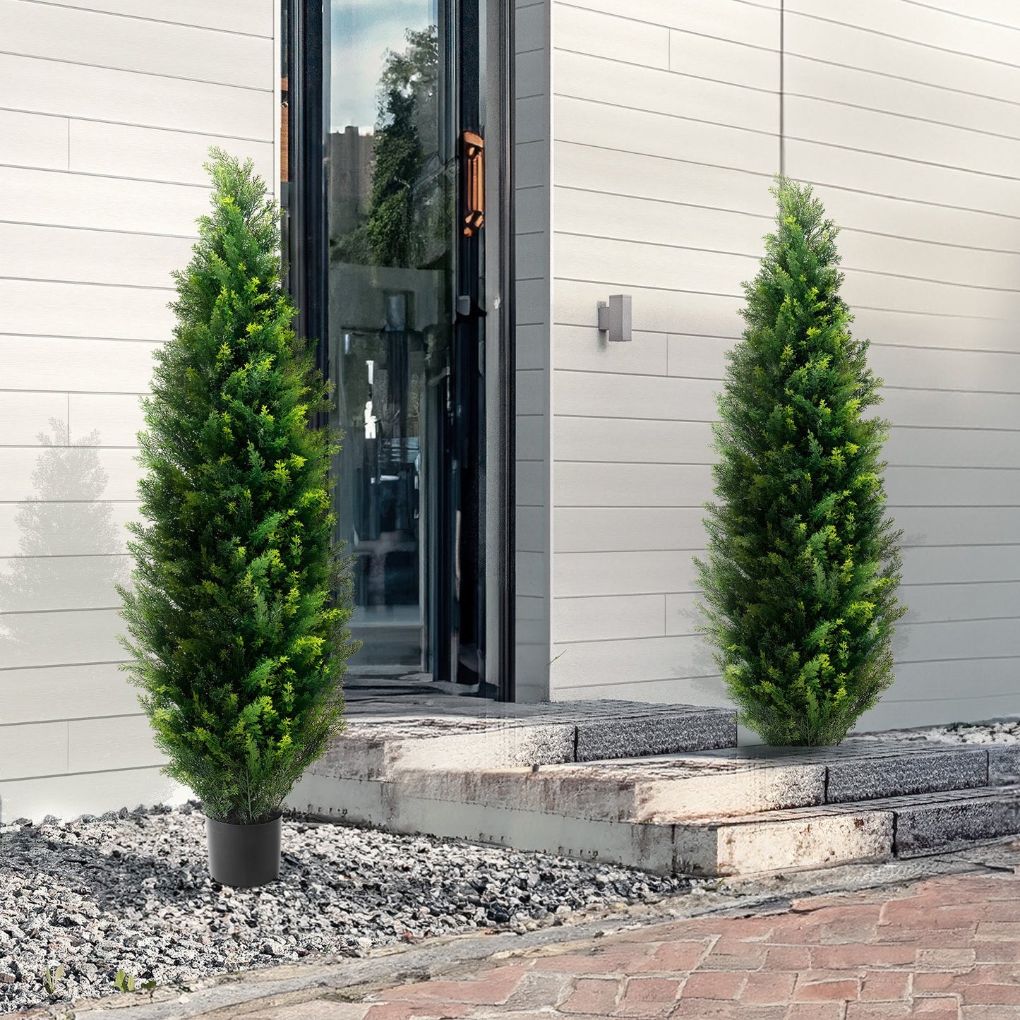Konstgjord växt Cederträd 152 cm - 2-pack