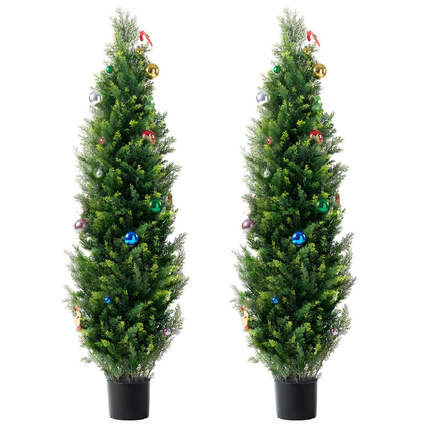 Konstgjord växt Cederträd 152 cm - 2-pack