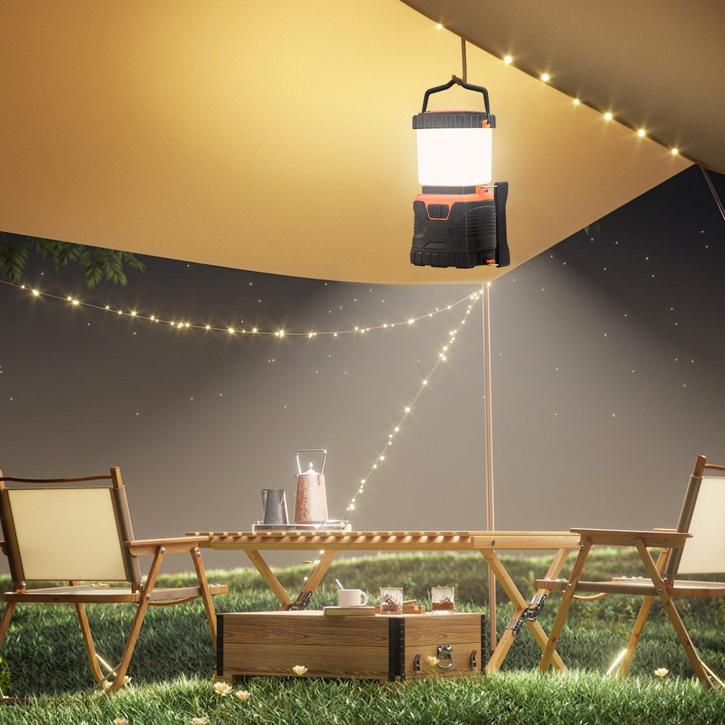 Campinglykta uppladdningsbar