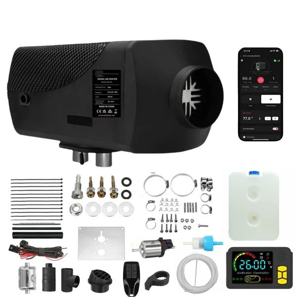 Dieselluftvarmer 8KW, PAKKE - BLUETOOTH