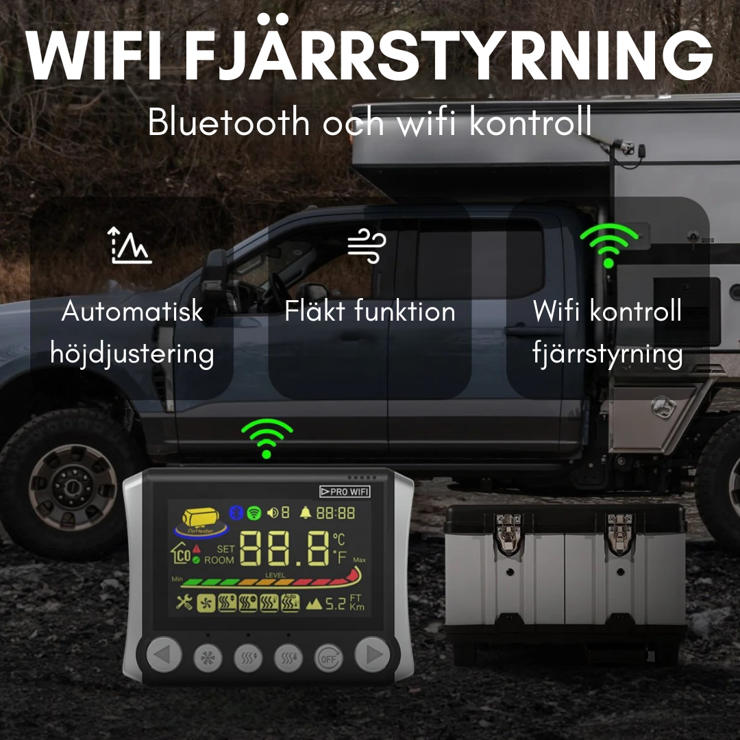 Dieselvärmare 8KW WiFi Fjärrstyrning PRO KAMPANJ