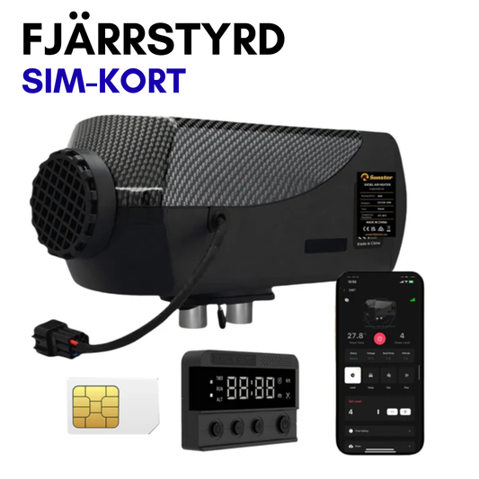 Dieselvärmare 8kW SIM-Kort fjärrstyrning