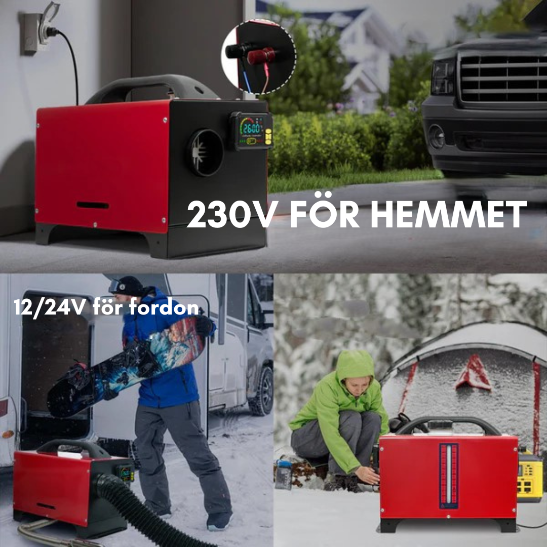 Dieselvärmare 8kW 12v - 230v BLUETOOTH KAMPANJ