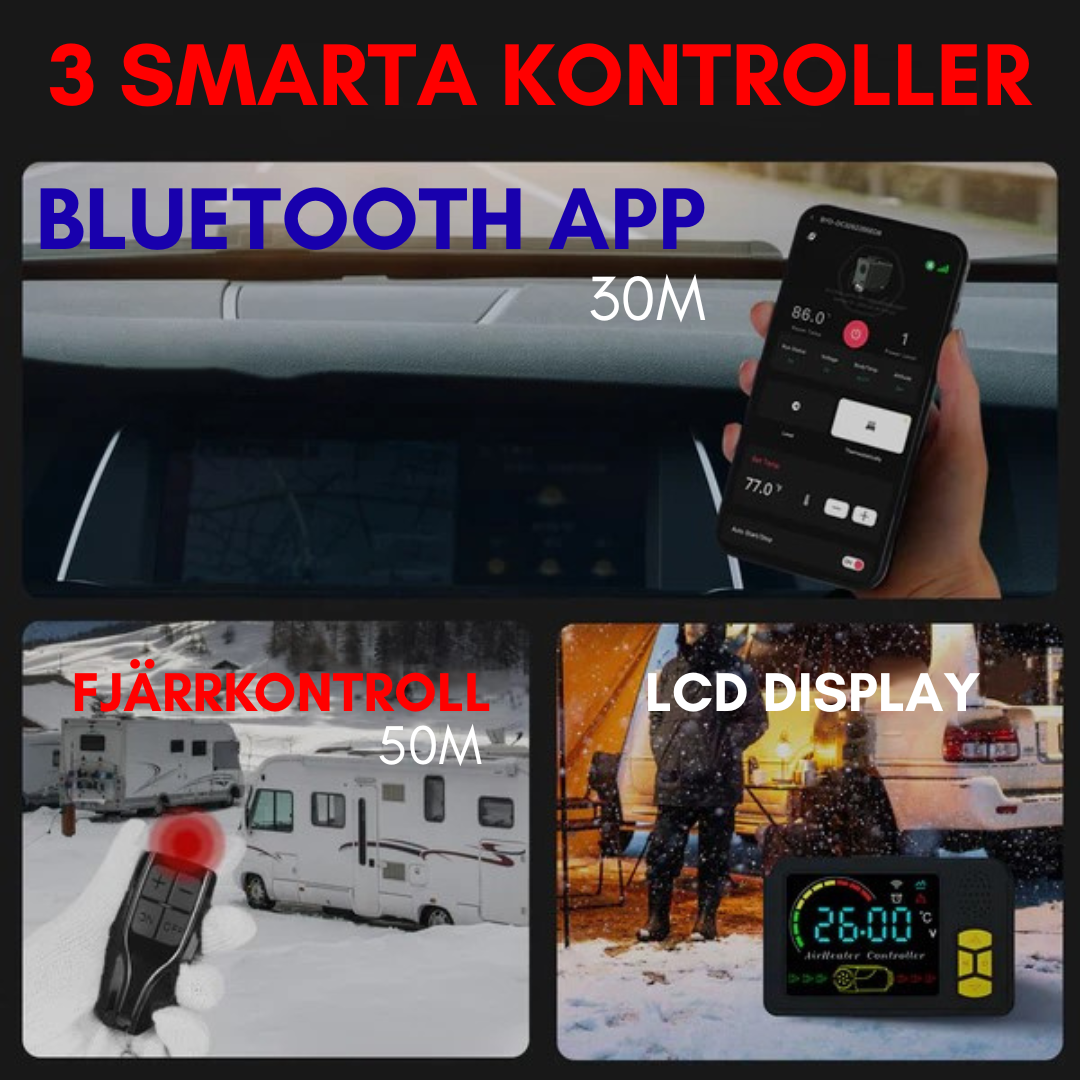 Dieselluftvarmer 8KW, PAKKE - BLUETOOTH
