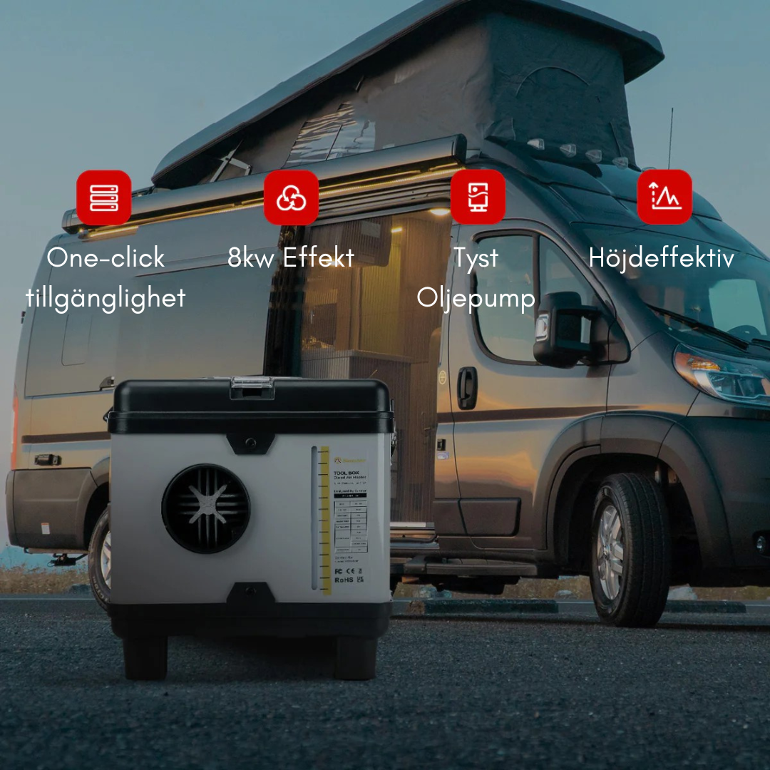 Dieselvärmare 8KW WiFi Fjärrstyrning PRO KAMPANJ