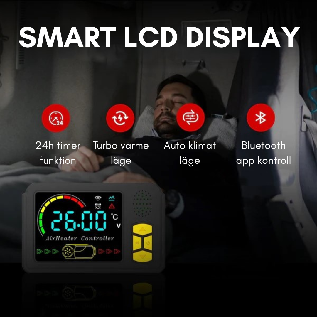 Dieselluftvarmer 8KW, PAKKE - BLUETOOTH