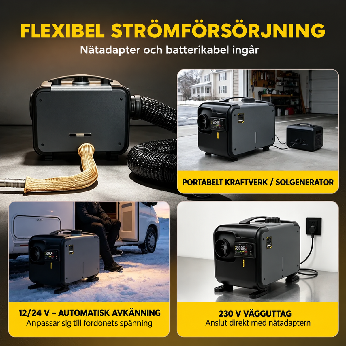 Dieselvärmare 8 kW 4G SIM-kortsstyrning