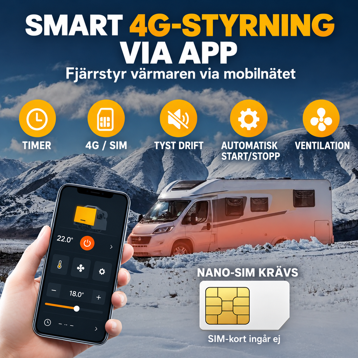 Dieselvärmare 8kW SIM-Kort fjärrstyrning UTFÖRSÄLJNING
