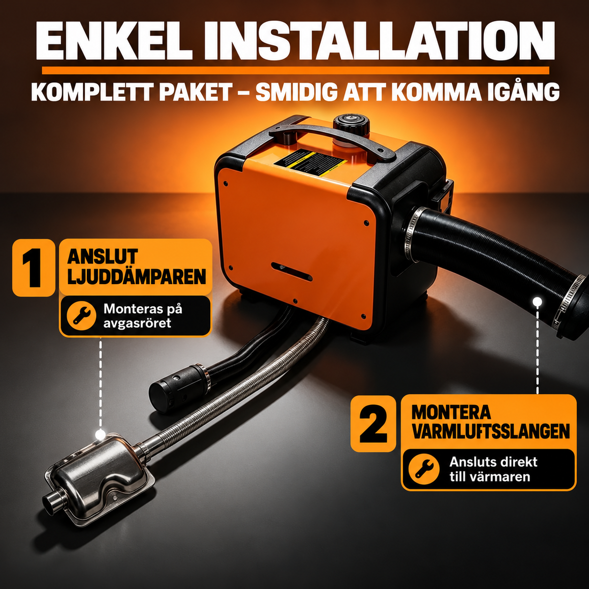 Dieselvärmare 8 kW ALLT-I-ETT