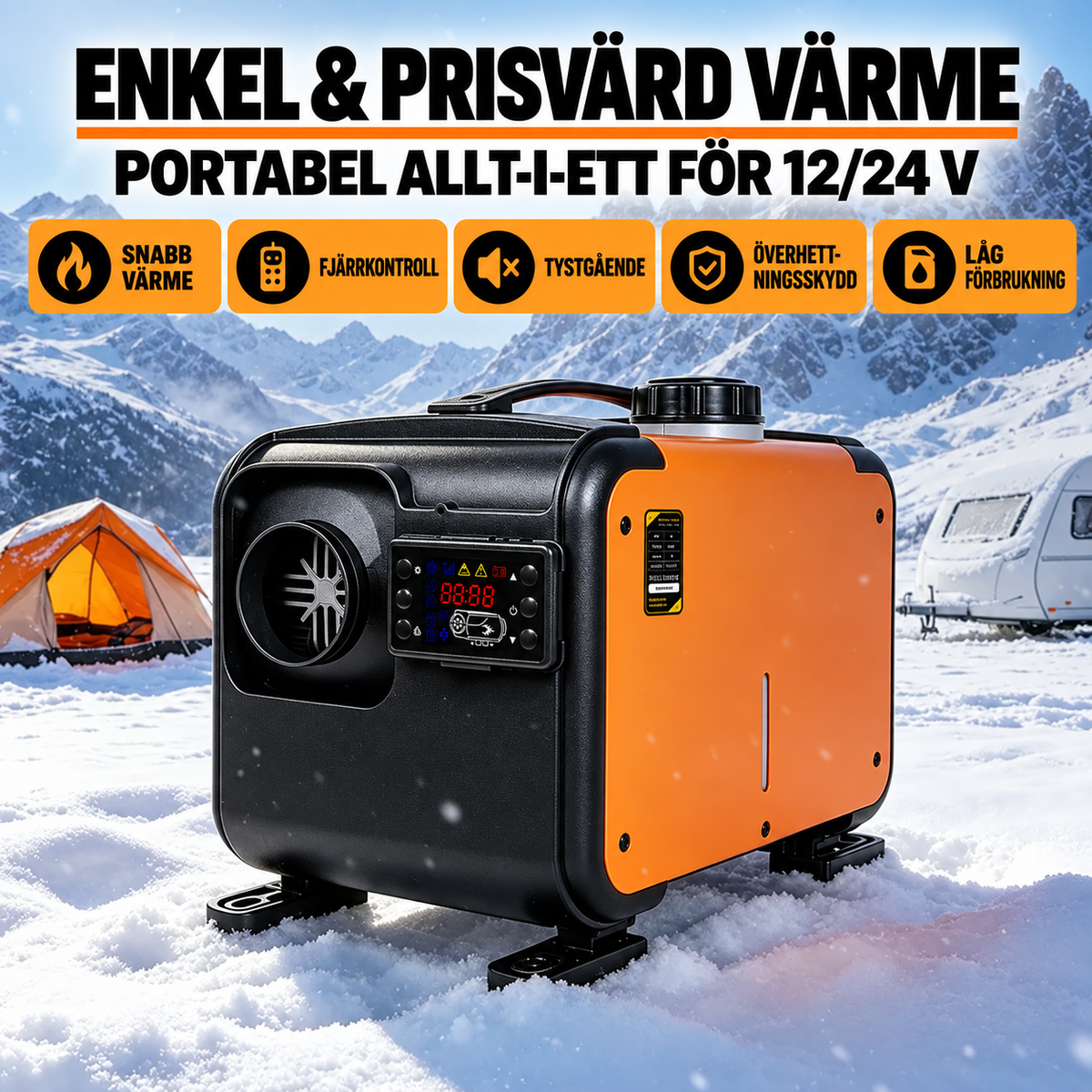 Dieselvärmare 8 kW ALLT-I-ETT