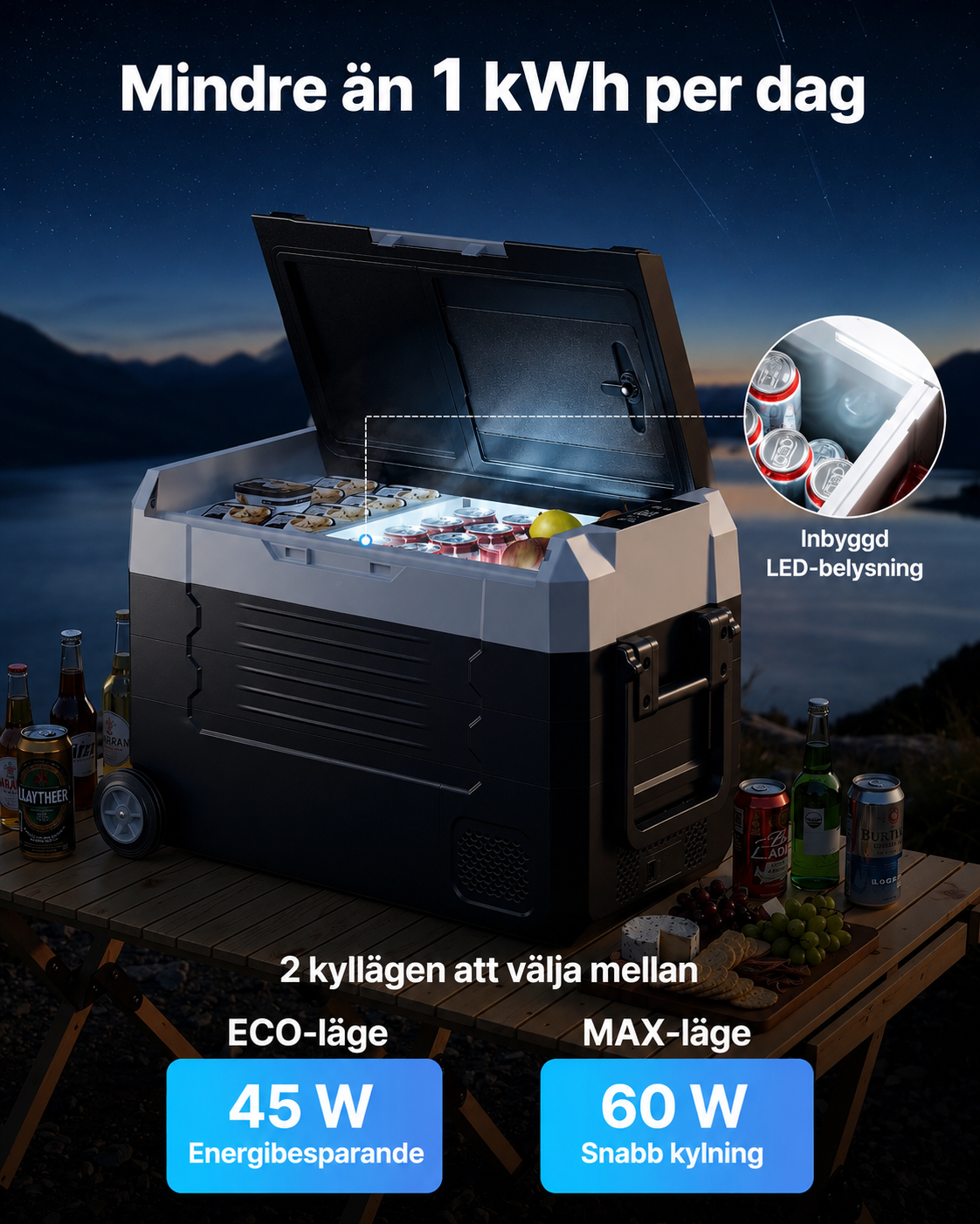 35 Liter Kyl/Frys 2 Fack / 2 Temperaturer