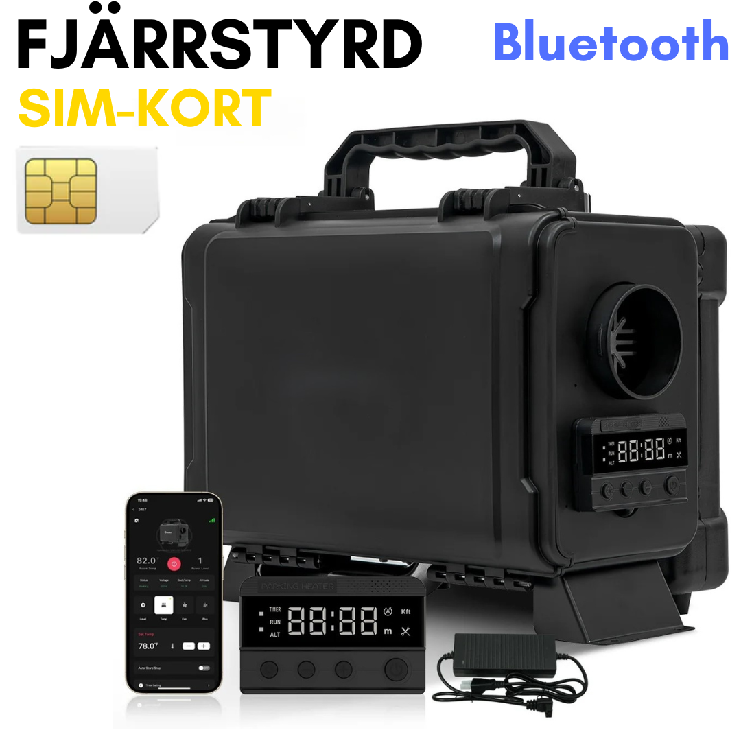 Dieselvarmer 8kW SIM-kort fjernkontroll KAMPANJE