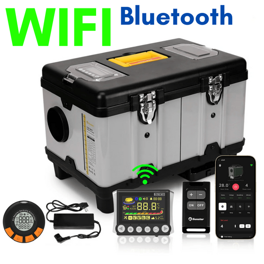 Dieselvärmare 8KW WiFi Fjärrstyrning Co2 Larm PRO KAMPANJ