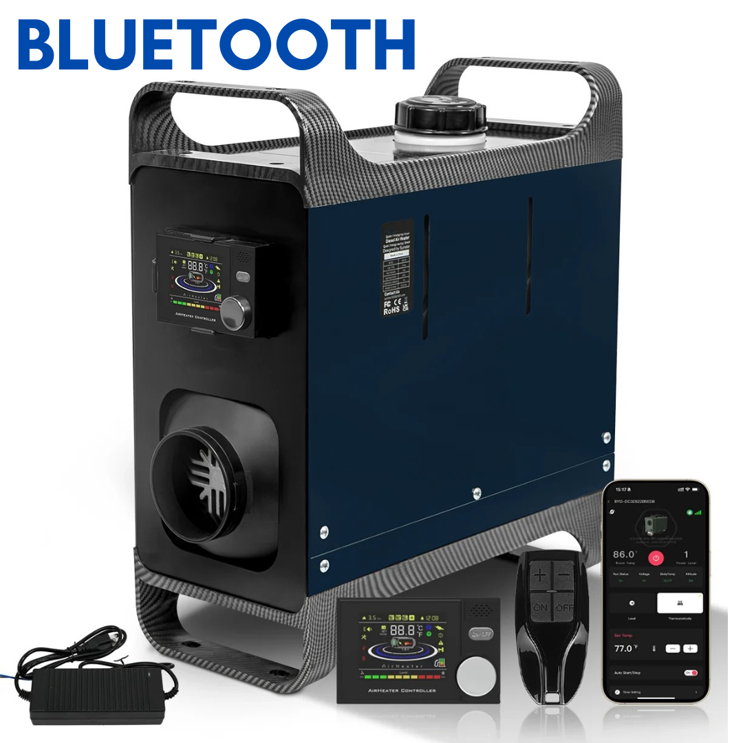 Dieselluftvärmare 8KW, allt-i-ett 12/240V - BLUETOOTH