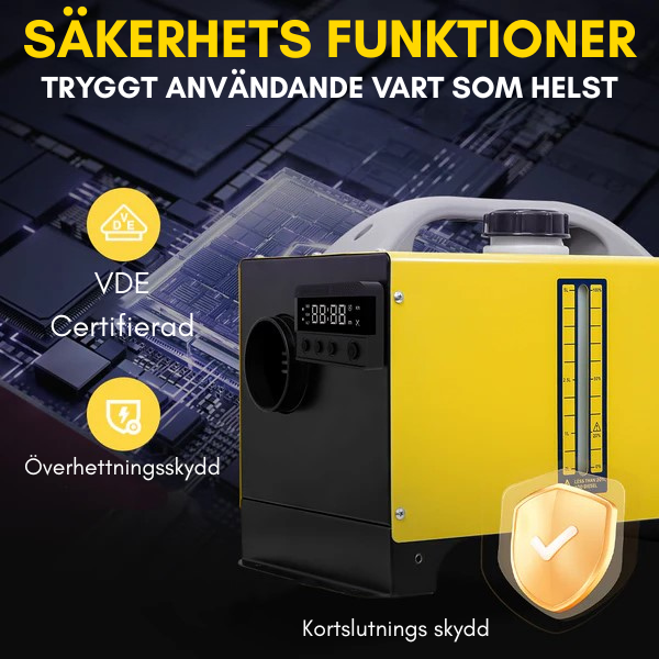 Dieselvärmare 8kW SIM-Kort fjärrstyrning