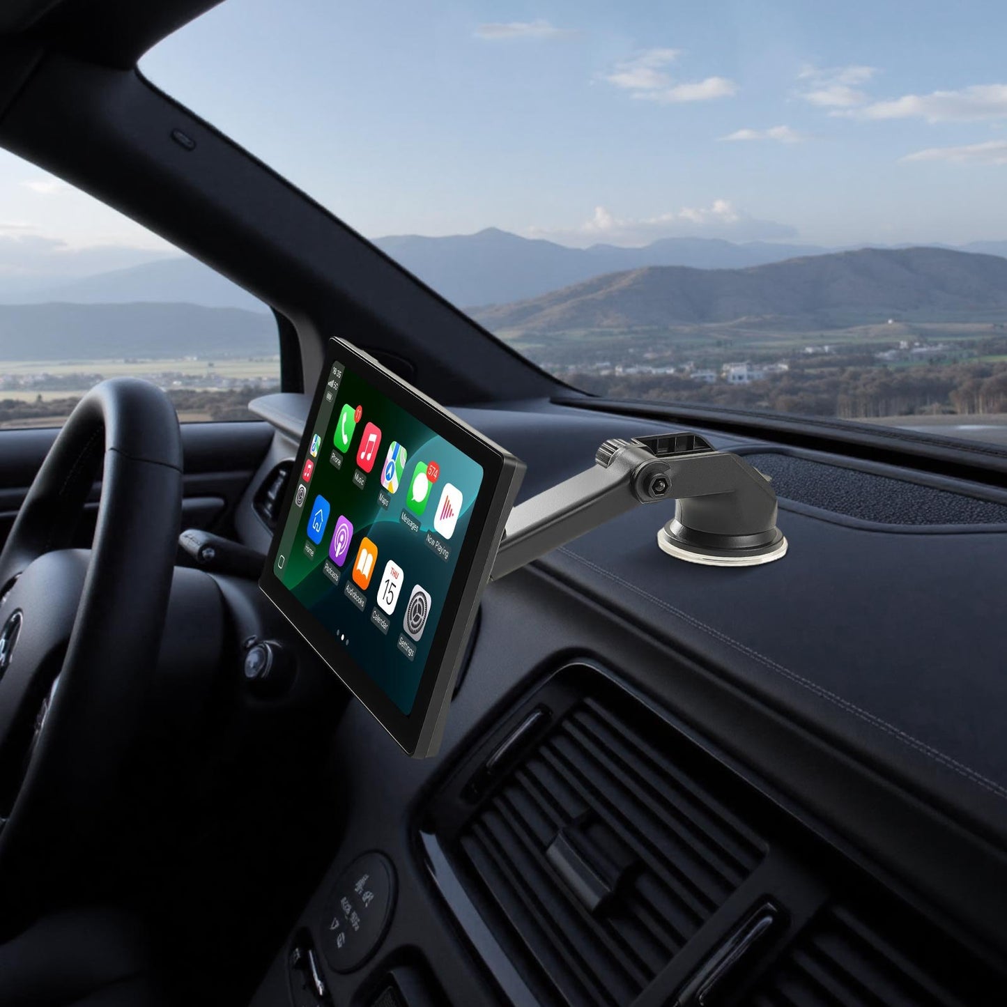 10" CarPlay‑skärm PAKET med 4K‑kamera & backkamera