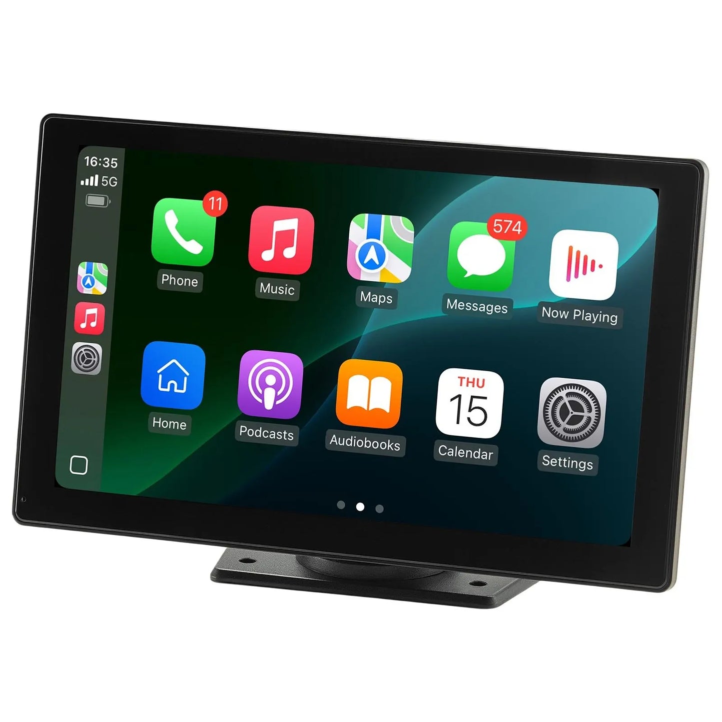 9" CarPlay‑skärm PAKET med 4K‑kamera, backkamera & minneskort