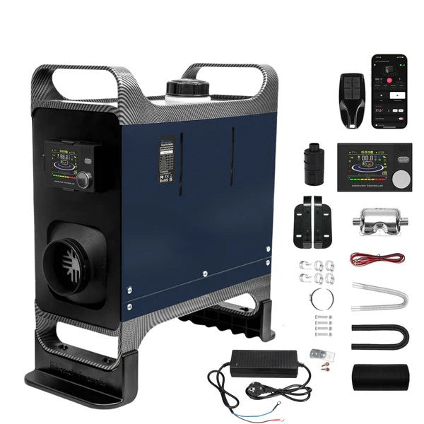Dieselluftvärmare 8KW, allt-i-ett 12/240V - BLUETOOTH