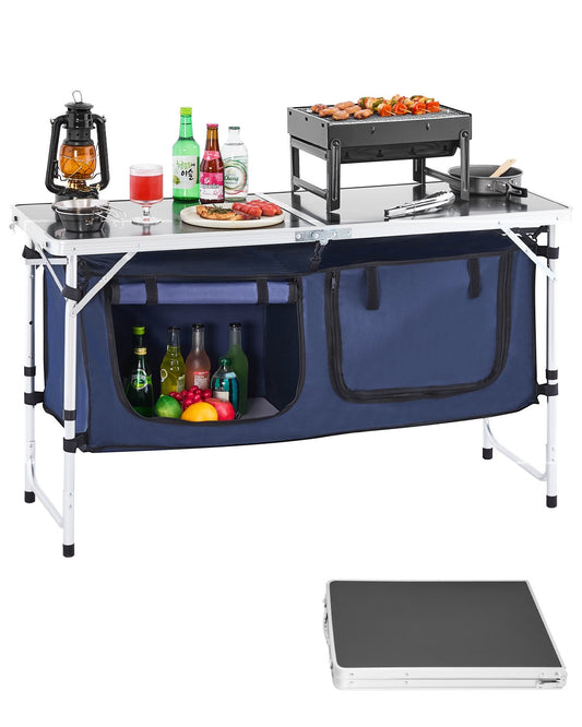 Hopfällbart campingköksbord – smart design för utomhusmatlagning