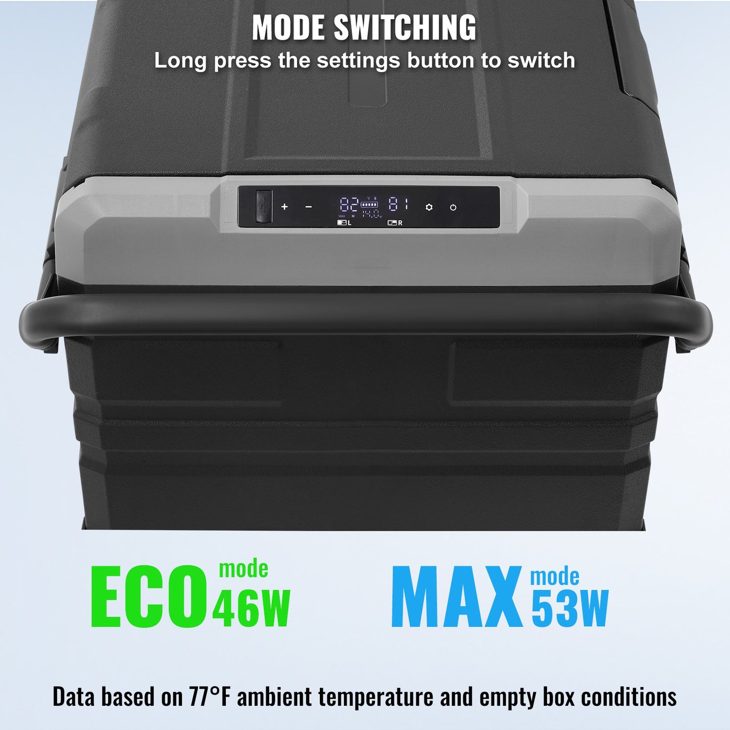 MEGA 95 Liter Kyl/Frys 2 Fack / 2 Temperaturer - Bluetooth App styrning