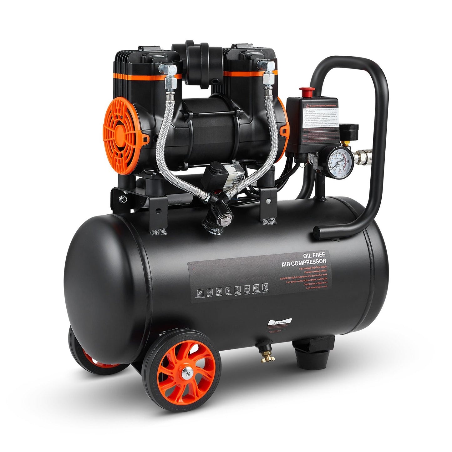 Luftkompressor 18L, Ultra Tyst oljefri